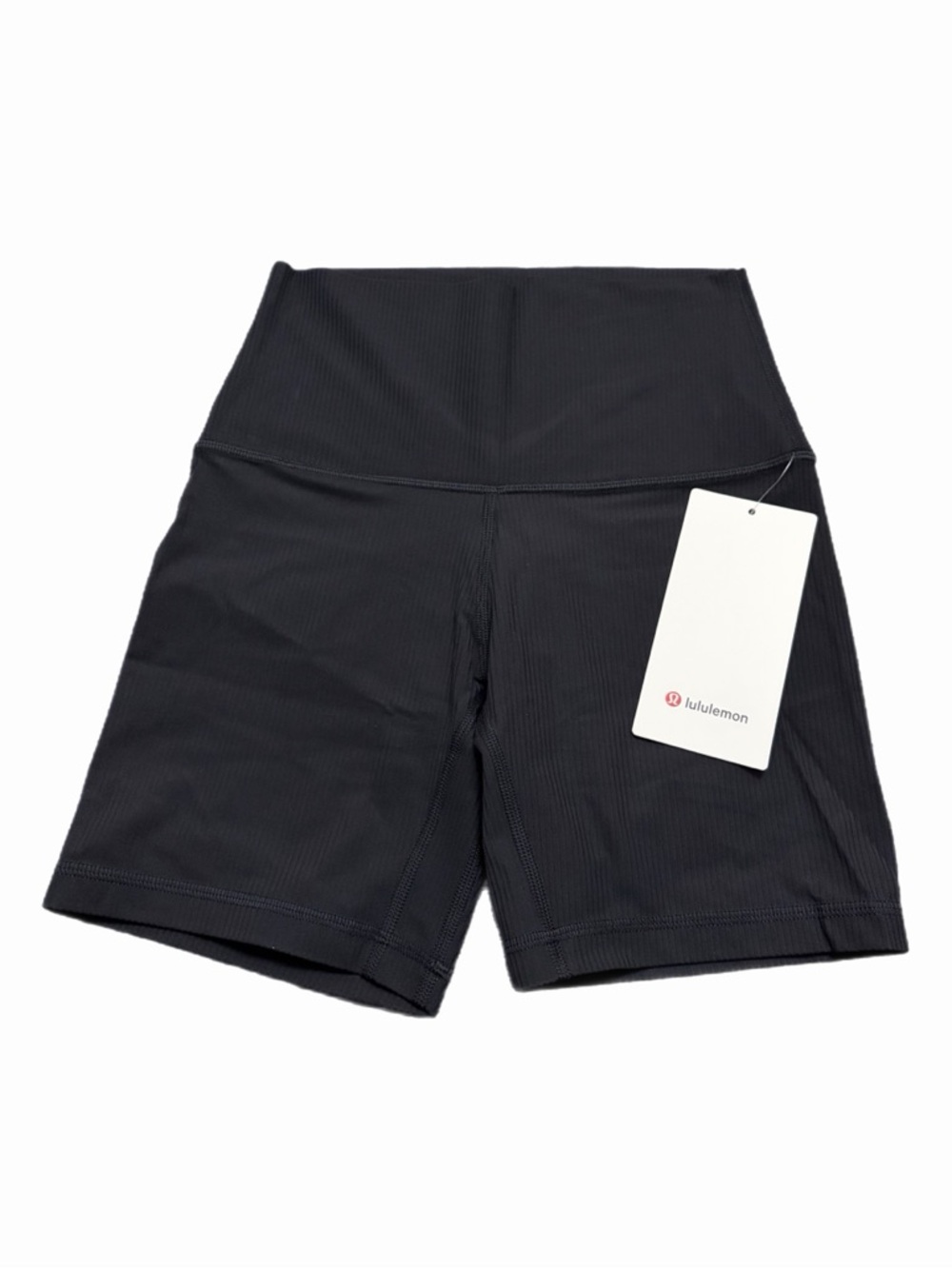 NWT Lululemon Align Ribbed High-Rise Short 6” (Black) Size 4 - Picture 1 of 7
